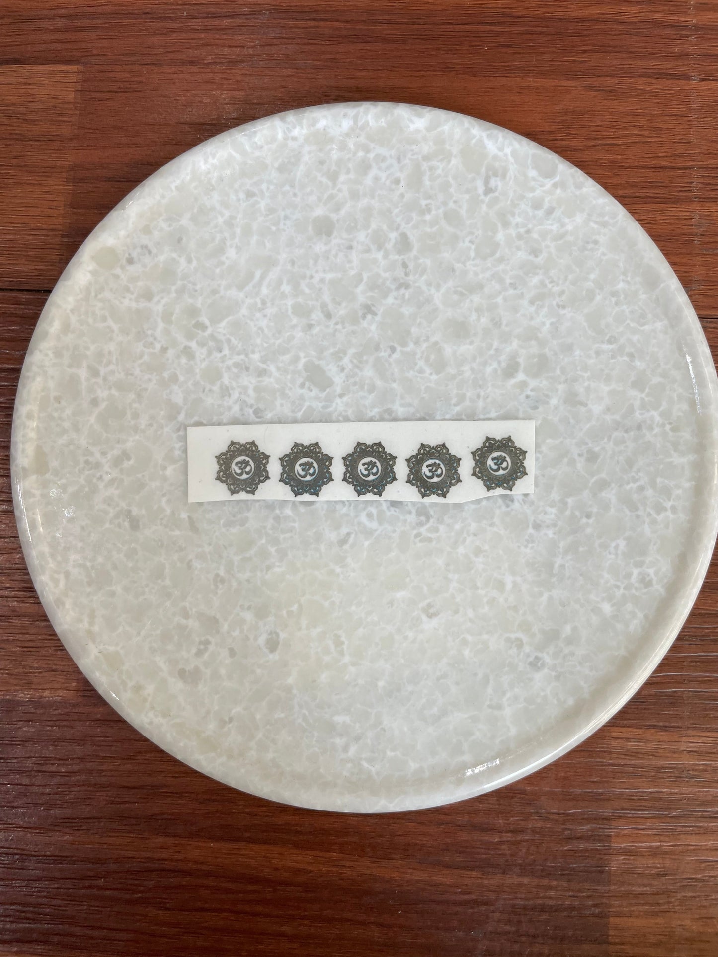 Rakhi Metal Sticker - Om (B)