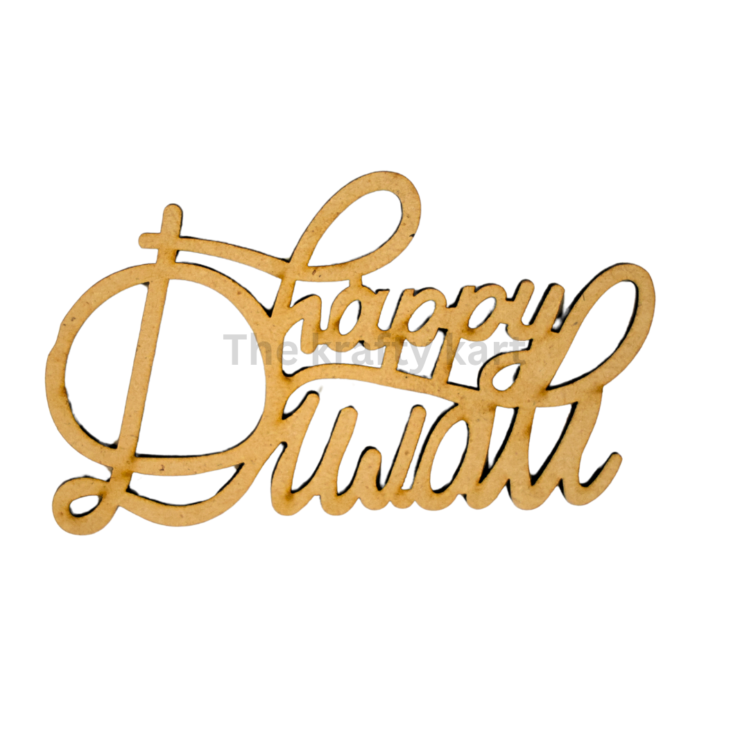 MDF Diwali Cutout - Happy Diwali (A)