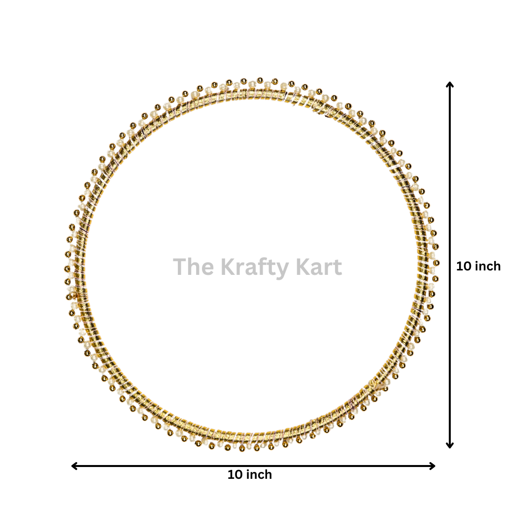 Golden Traditional Pearl Ring (B)