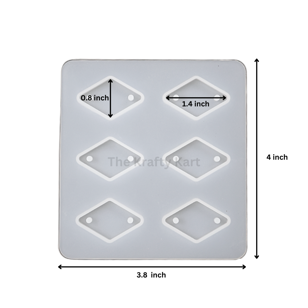 6 Cavity Rhombus Rakhi Mould