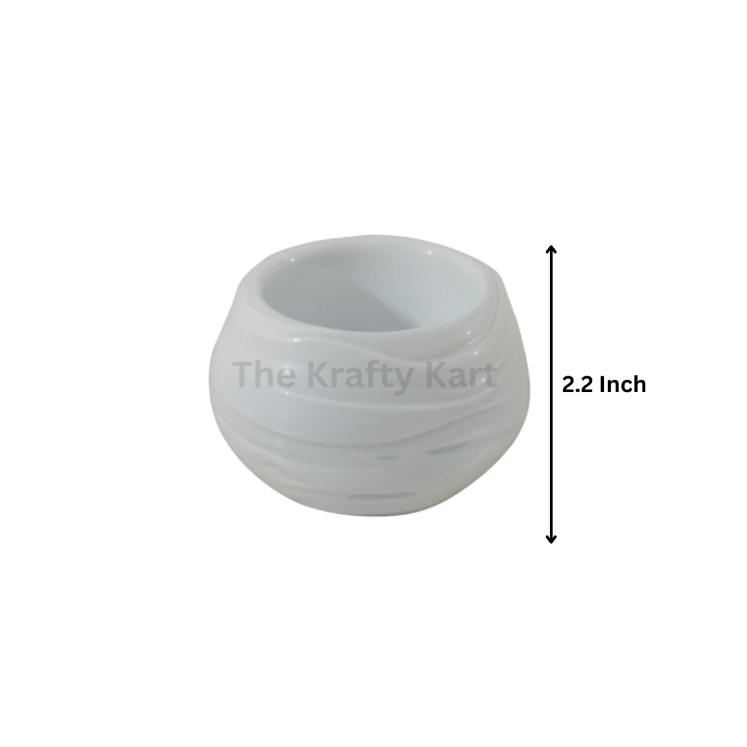 Wave Round Flower Candle Mould