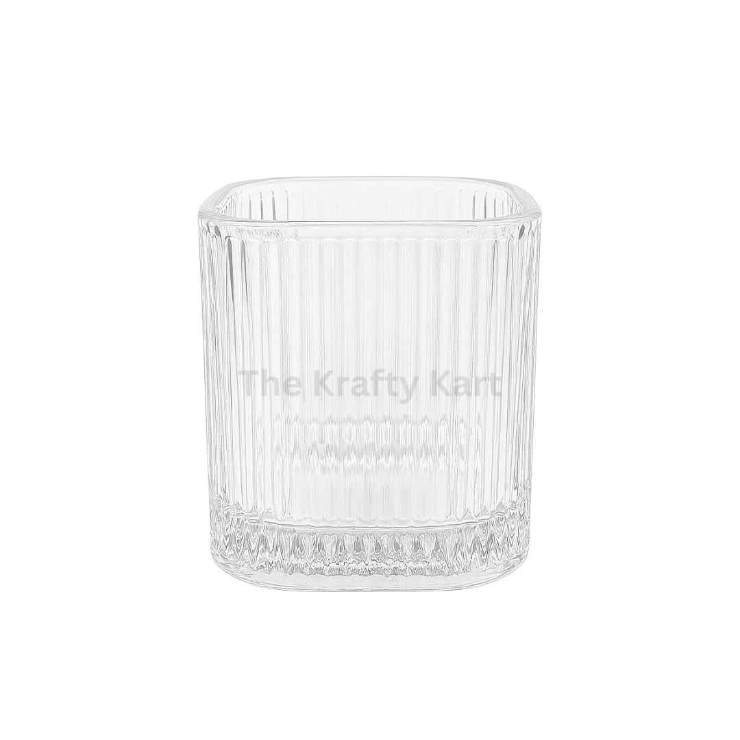Square Loop Candle Glass