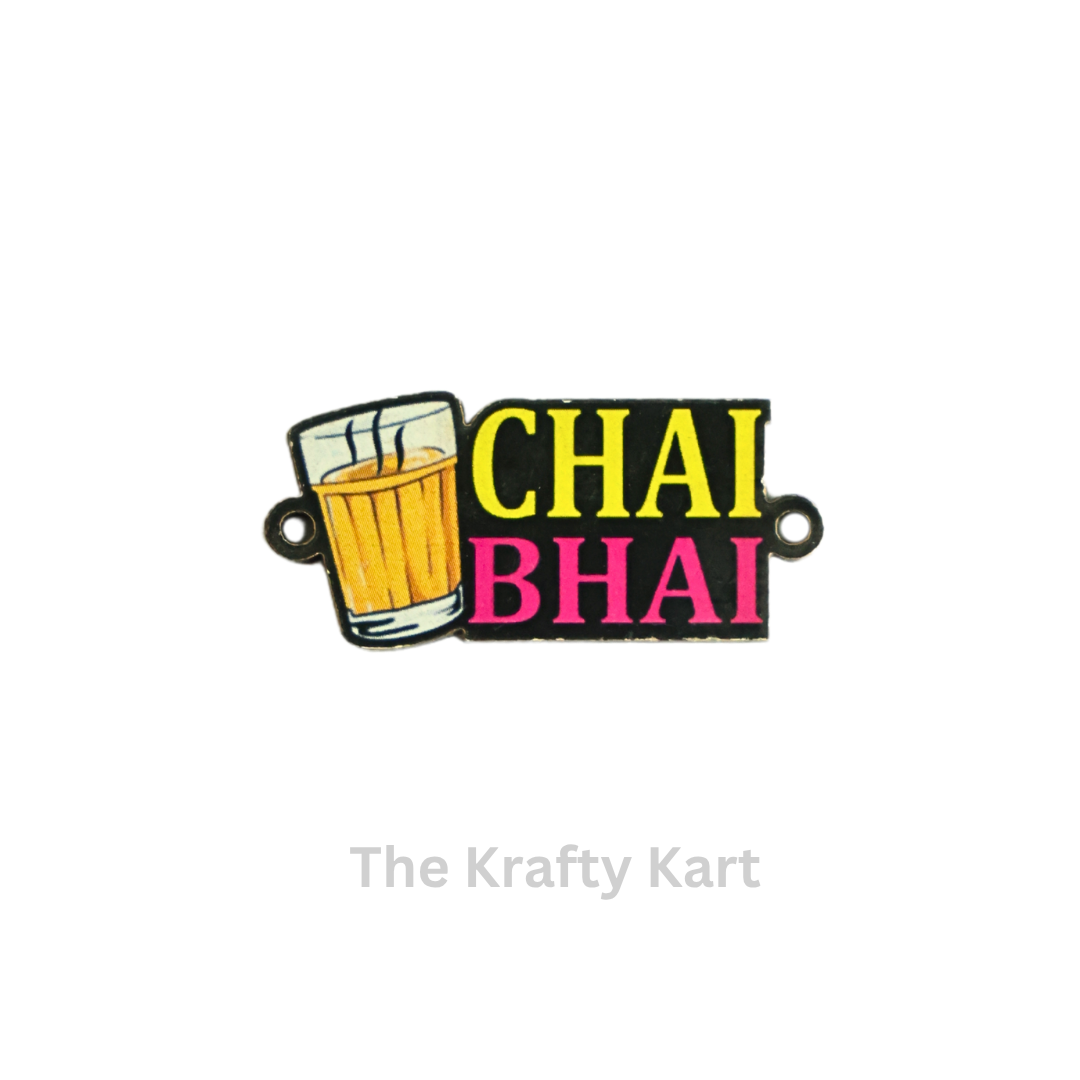 MDF Rakhi Charm - Chai Bhai