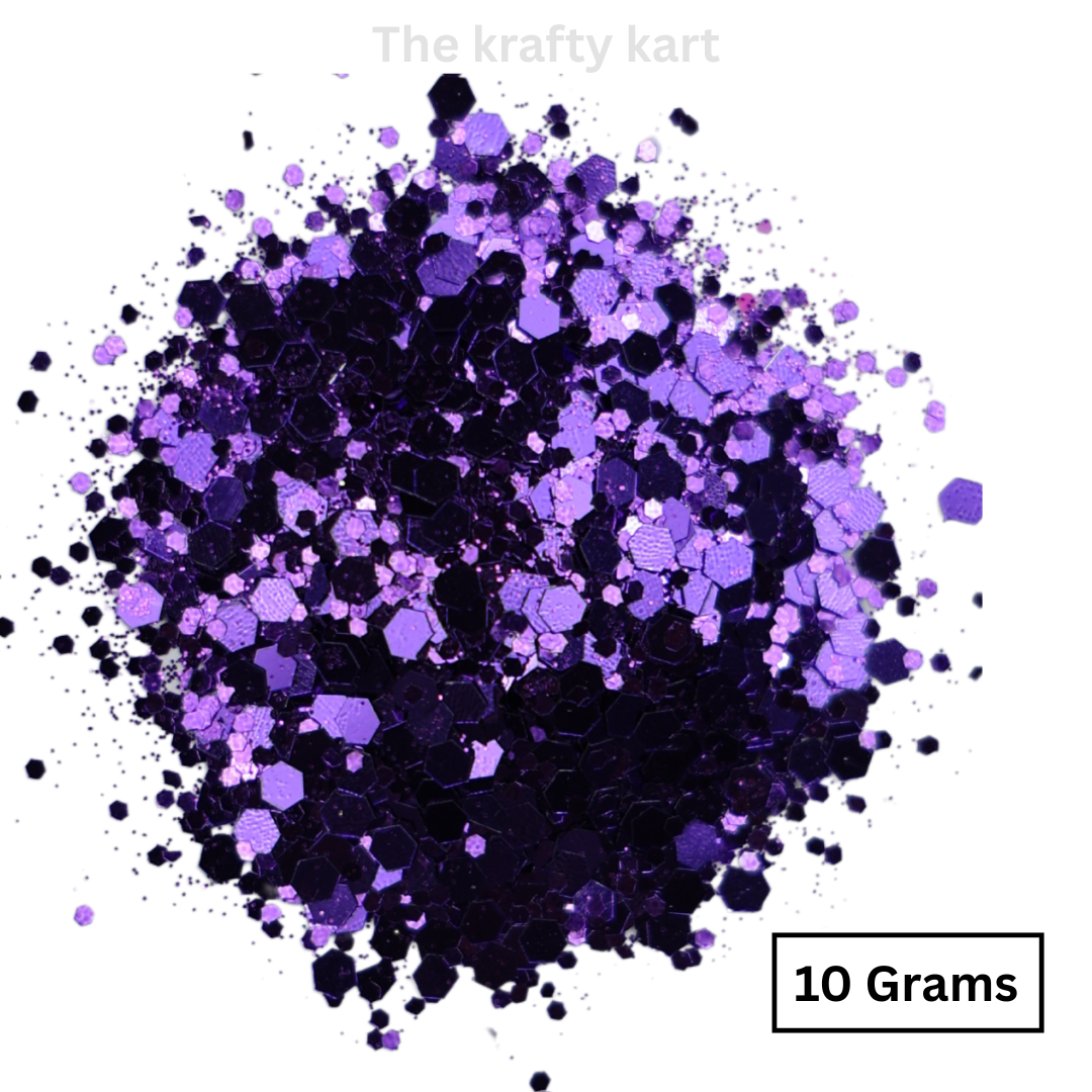 Glittery Hexagonal Chunks