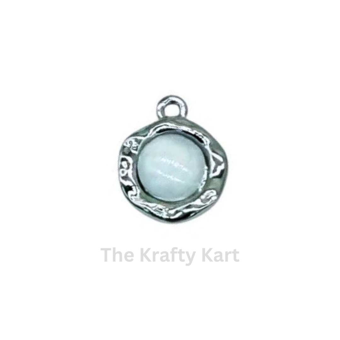 Anti-Tarnish Round Silver Pendant