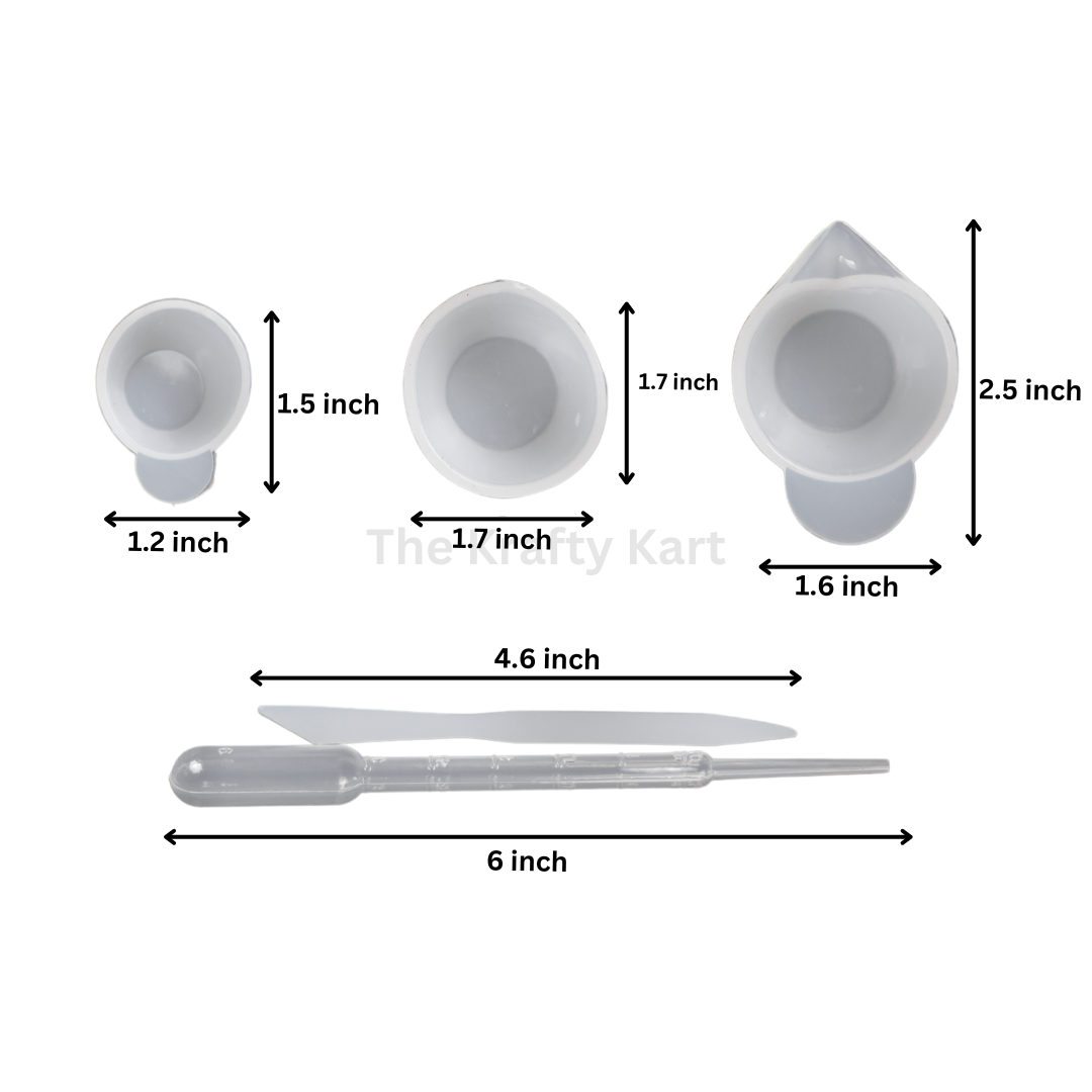 Mixing Cup With Silicon Stick & Dropper Mould