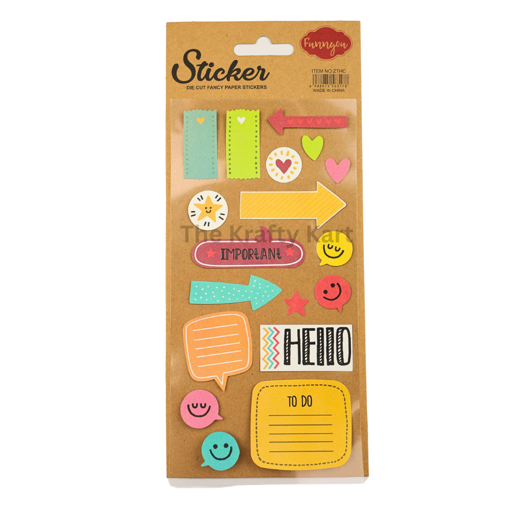 Journal - Cute Sticker (J)