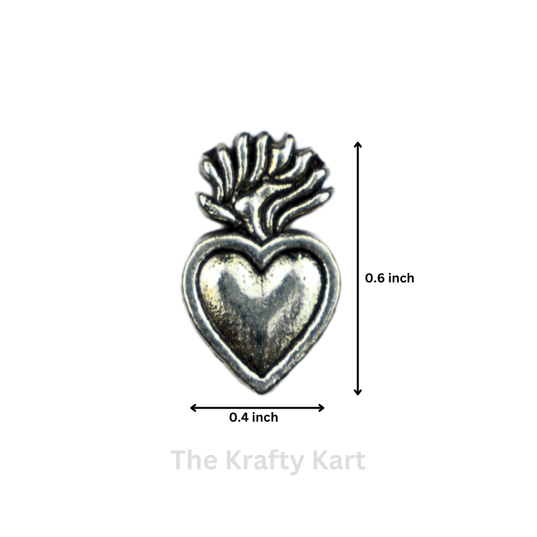 Silver Charm - Heart