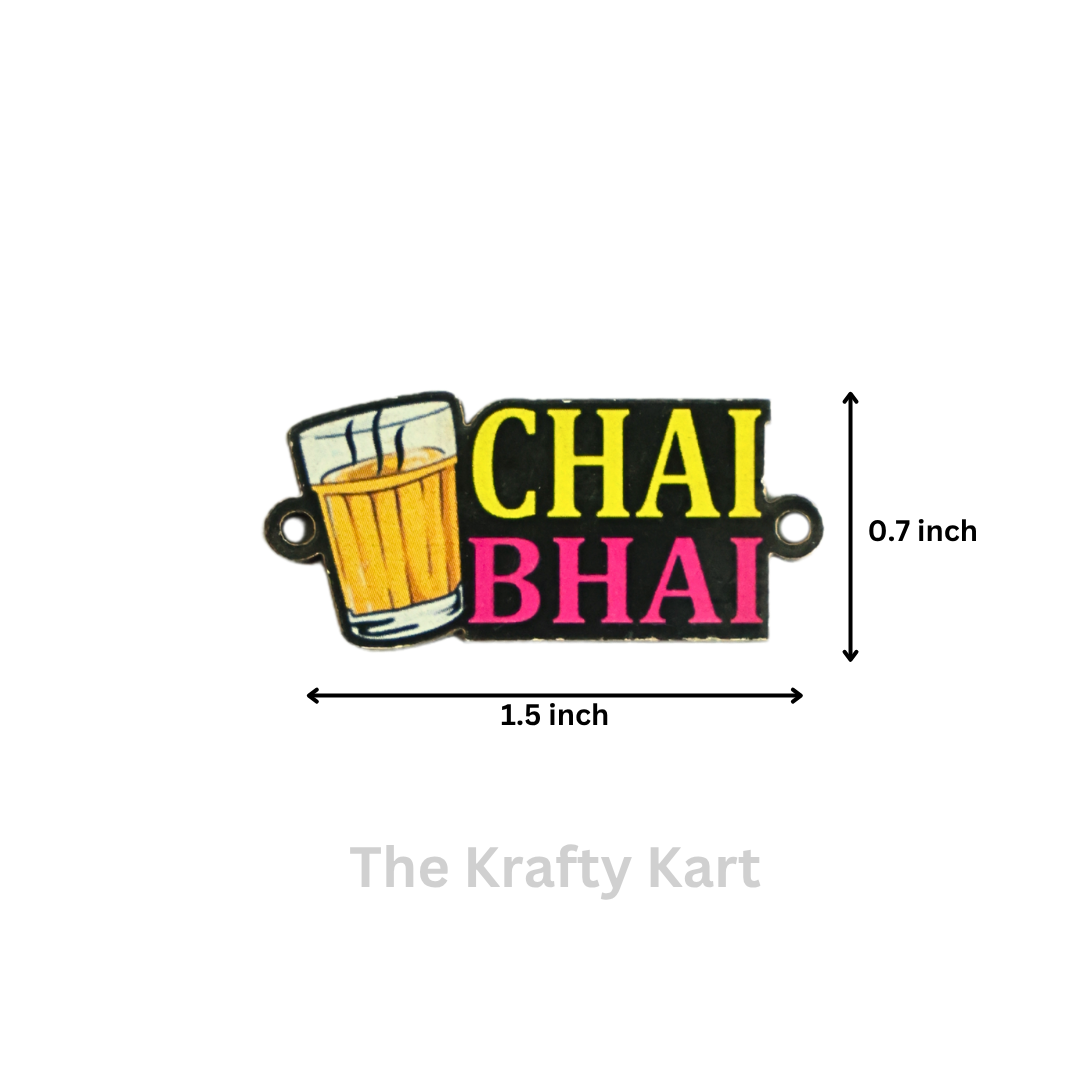MDF Rakhi Charm - Chai Bhai