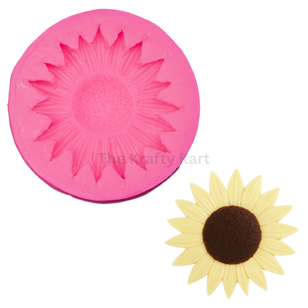 Sunflower Pink Candle Mould (B)