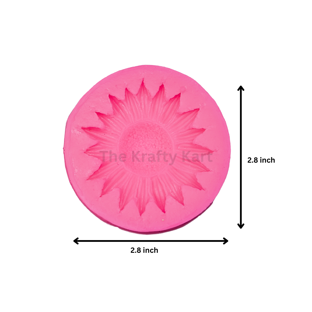 Sunflower Pink Candle Mould (B)
