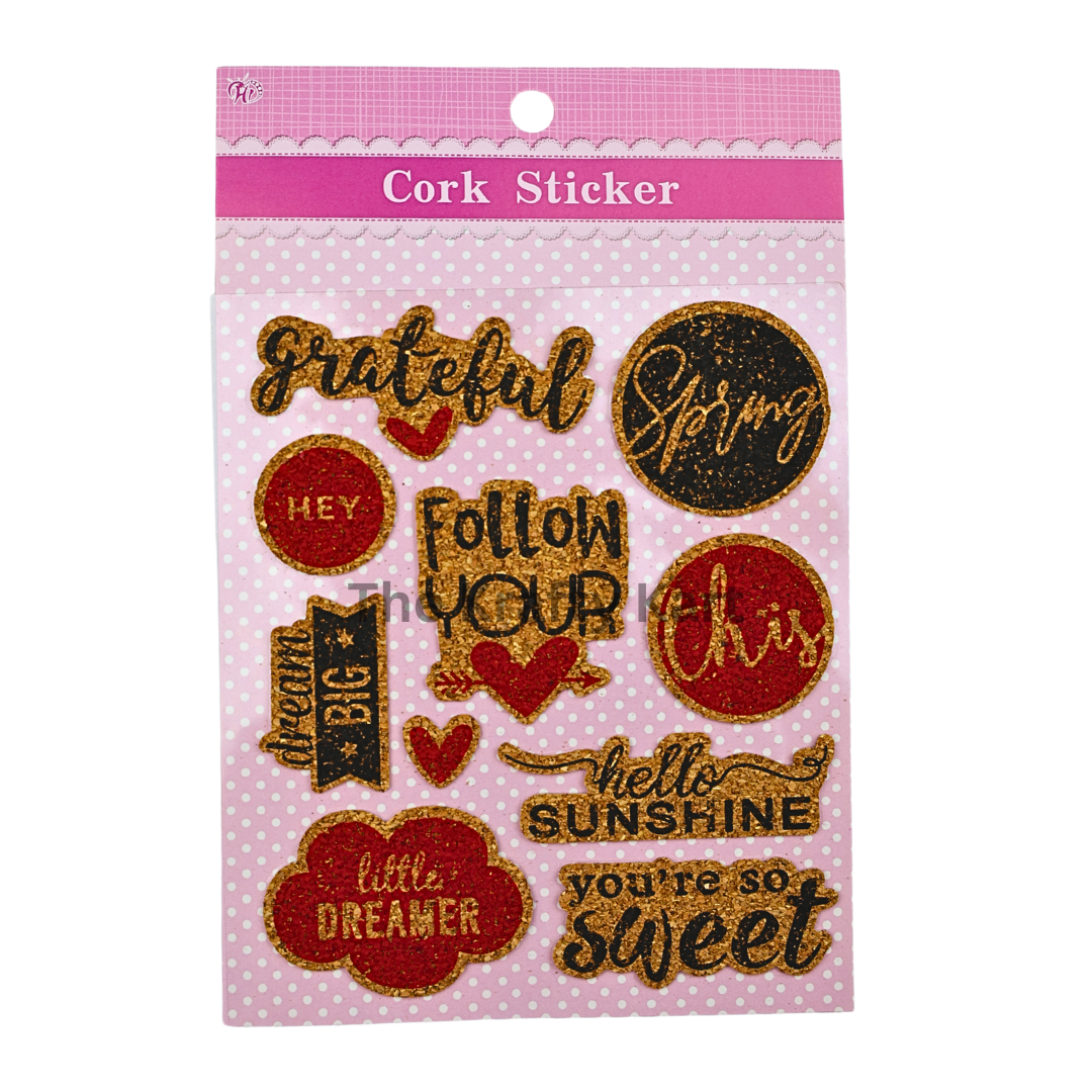 Journal - Cork Sheet Sticker (D)