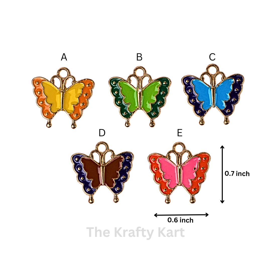 Charm - Double Shaped Butterfly