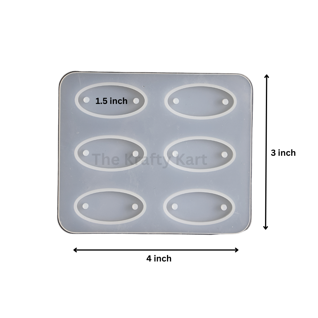 6 Cavity Oval Rakhi Mould