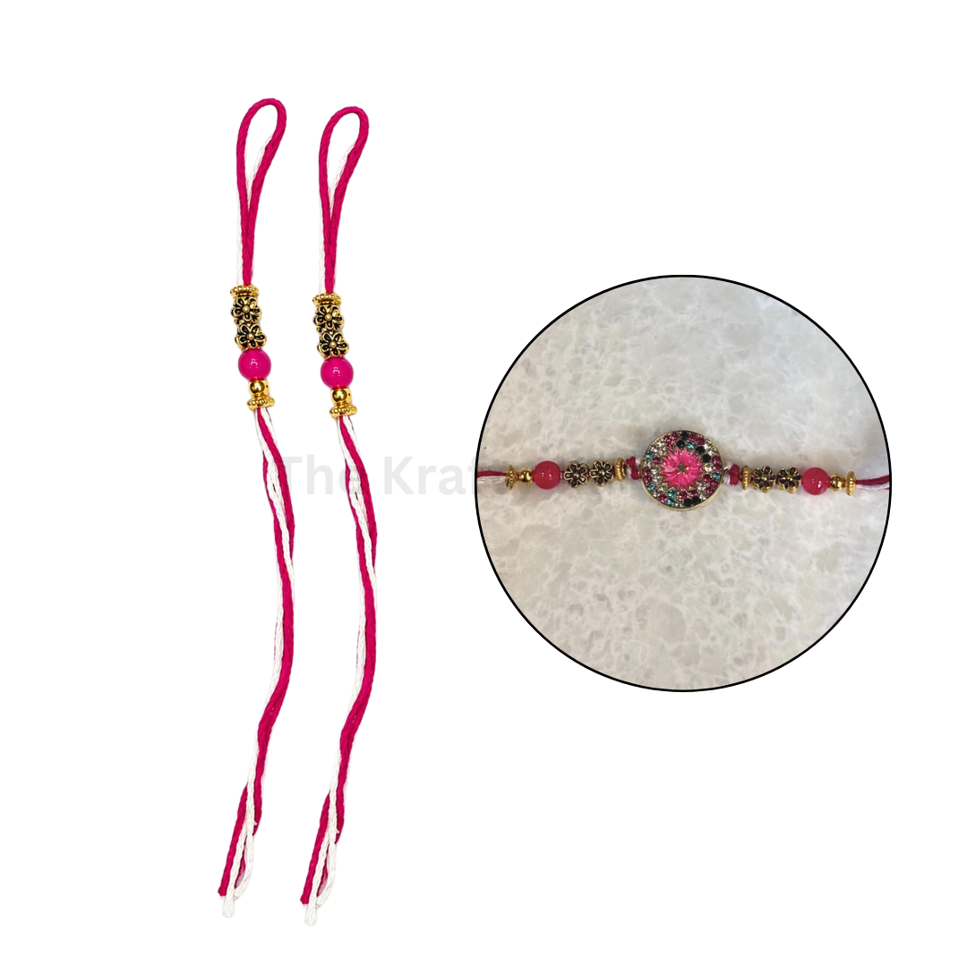 Readymade Rakhi Thread(5 Pairs) (18)