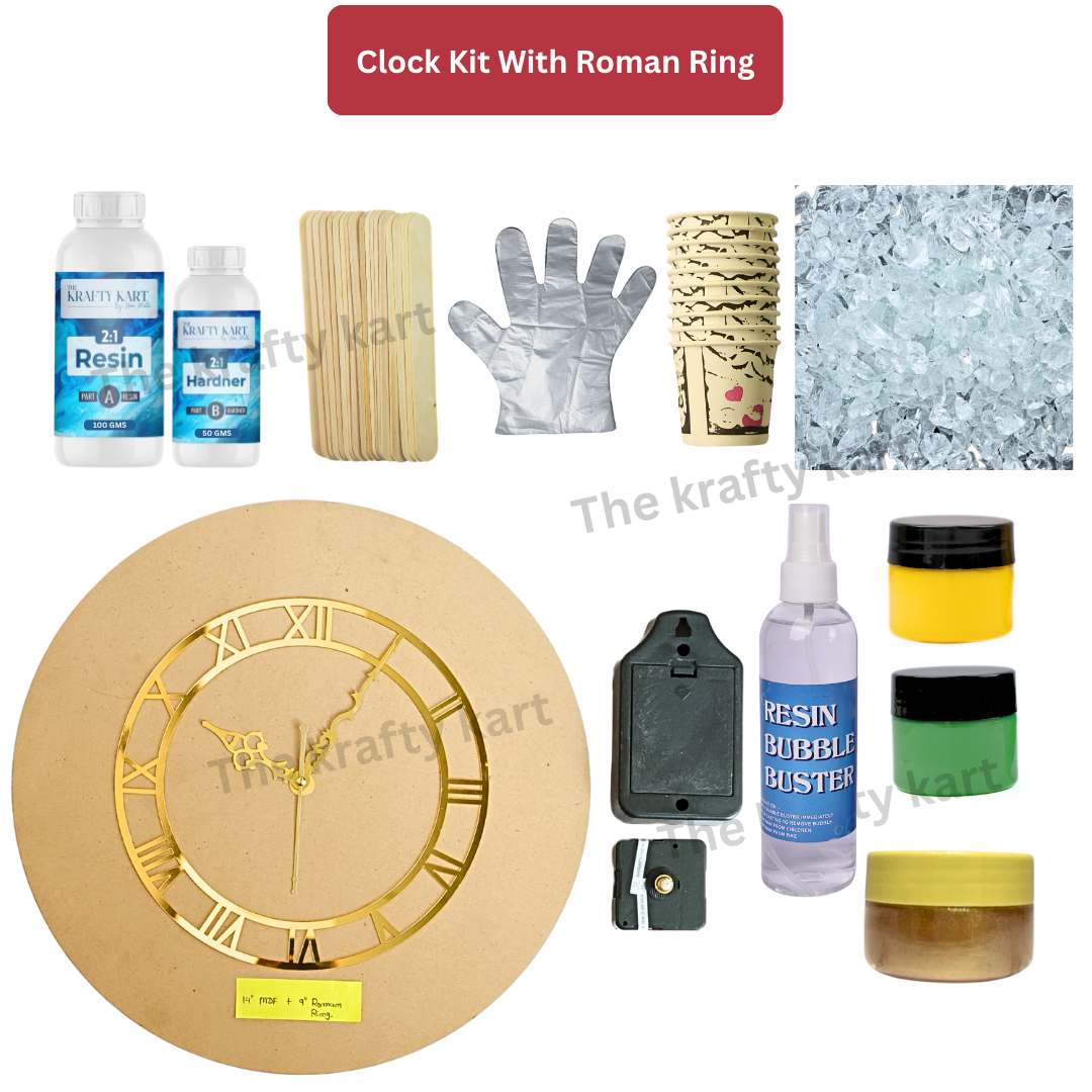 DIY Resin Clock Kit With Roman Ring