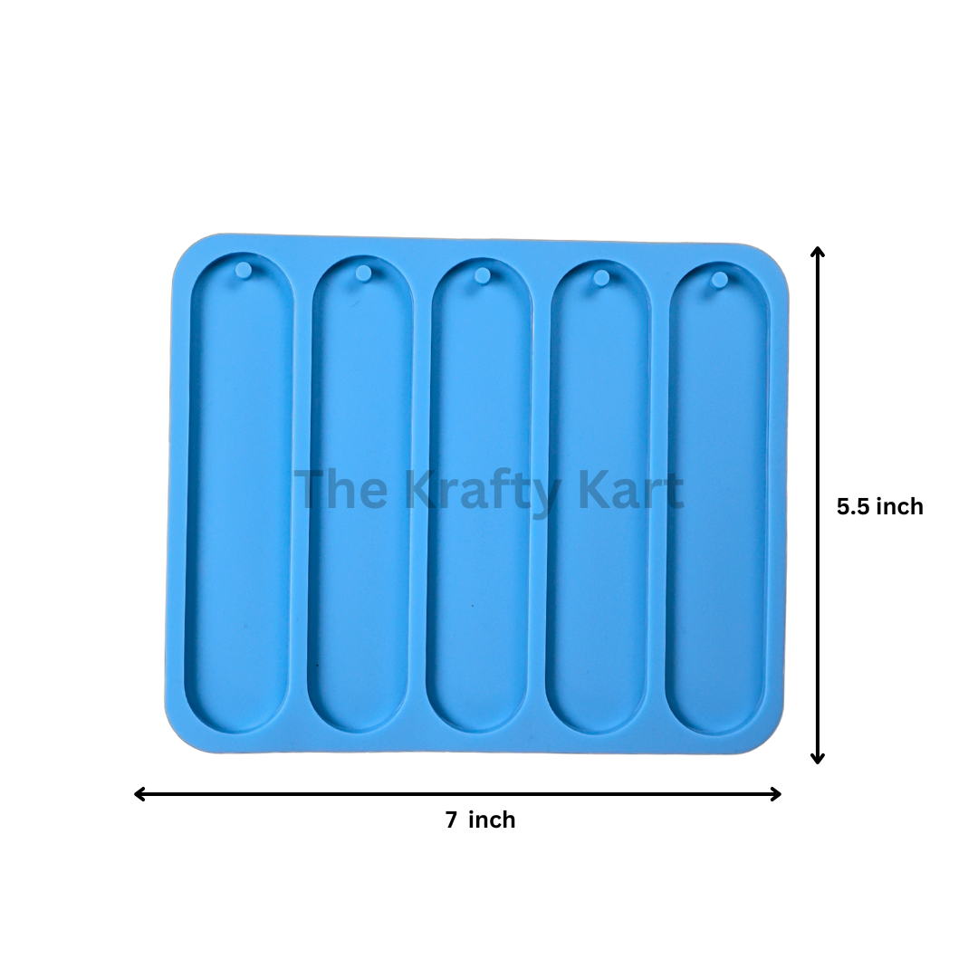 Oval Bookmark Blue Mould