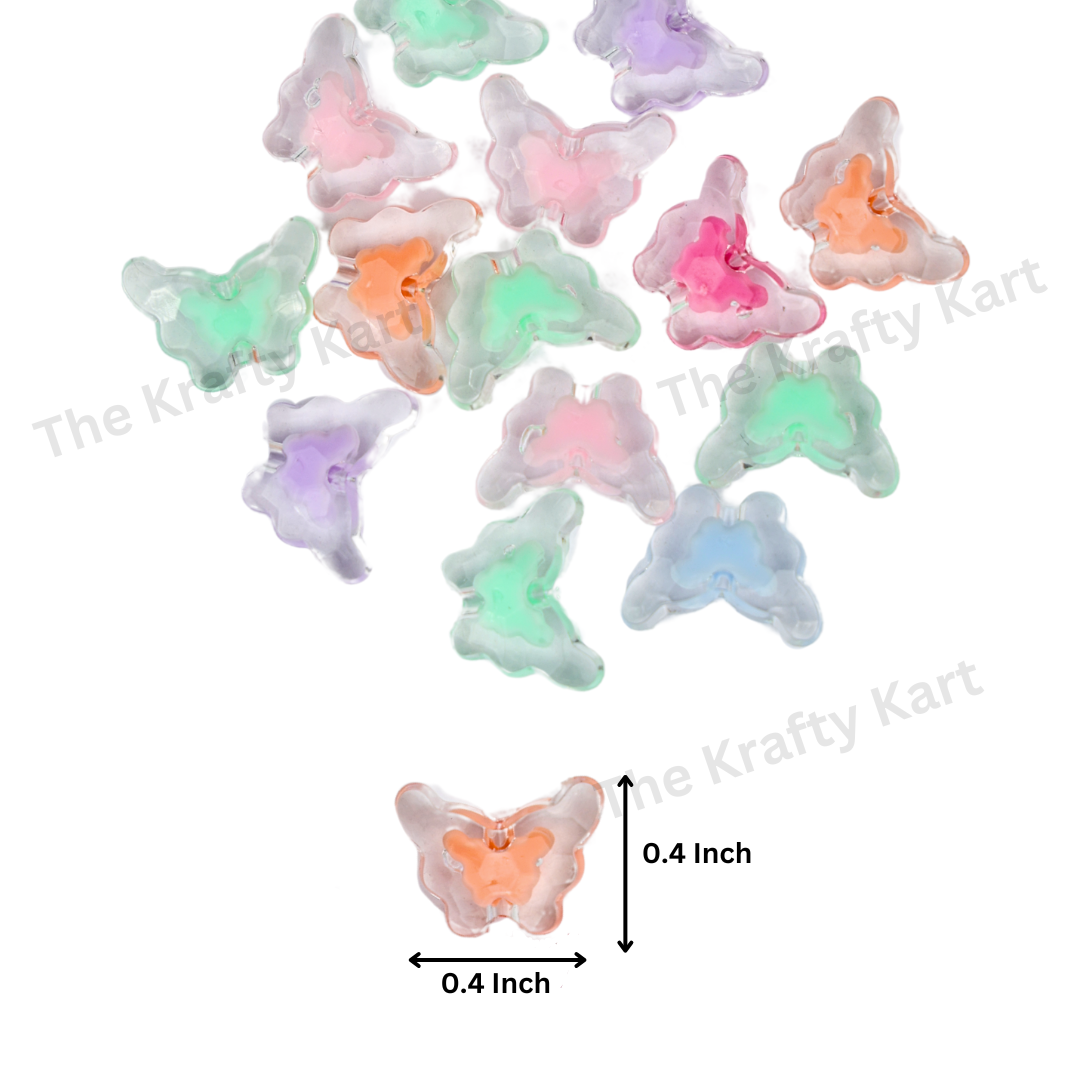 Cute Bracelet Charm - Crystal Butterfly