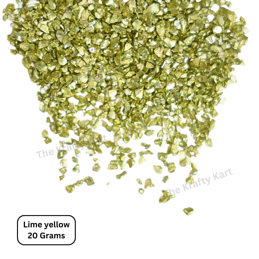 Glass Granules Lime Yellow