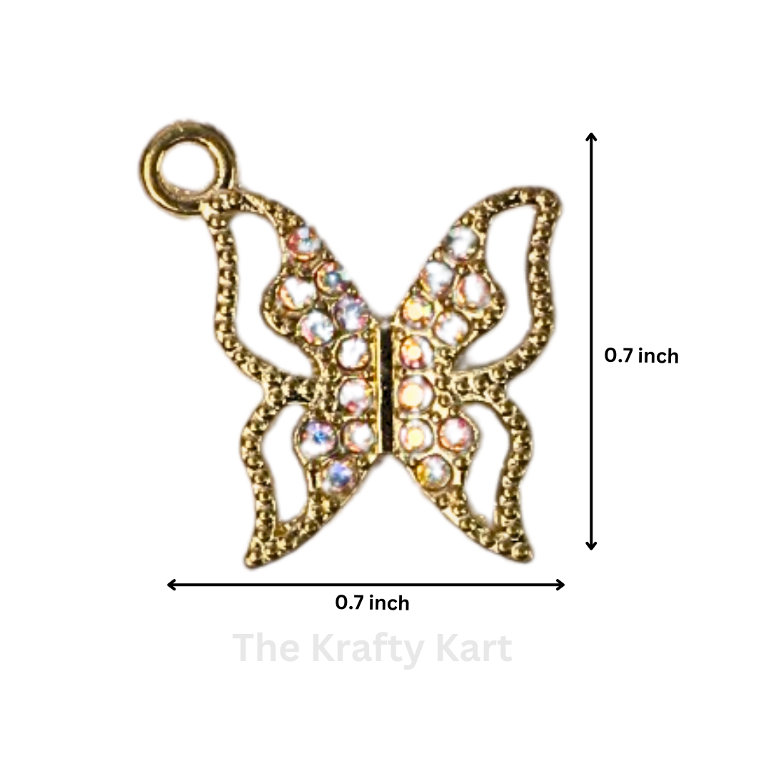 Charm - Diamond Butterfly