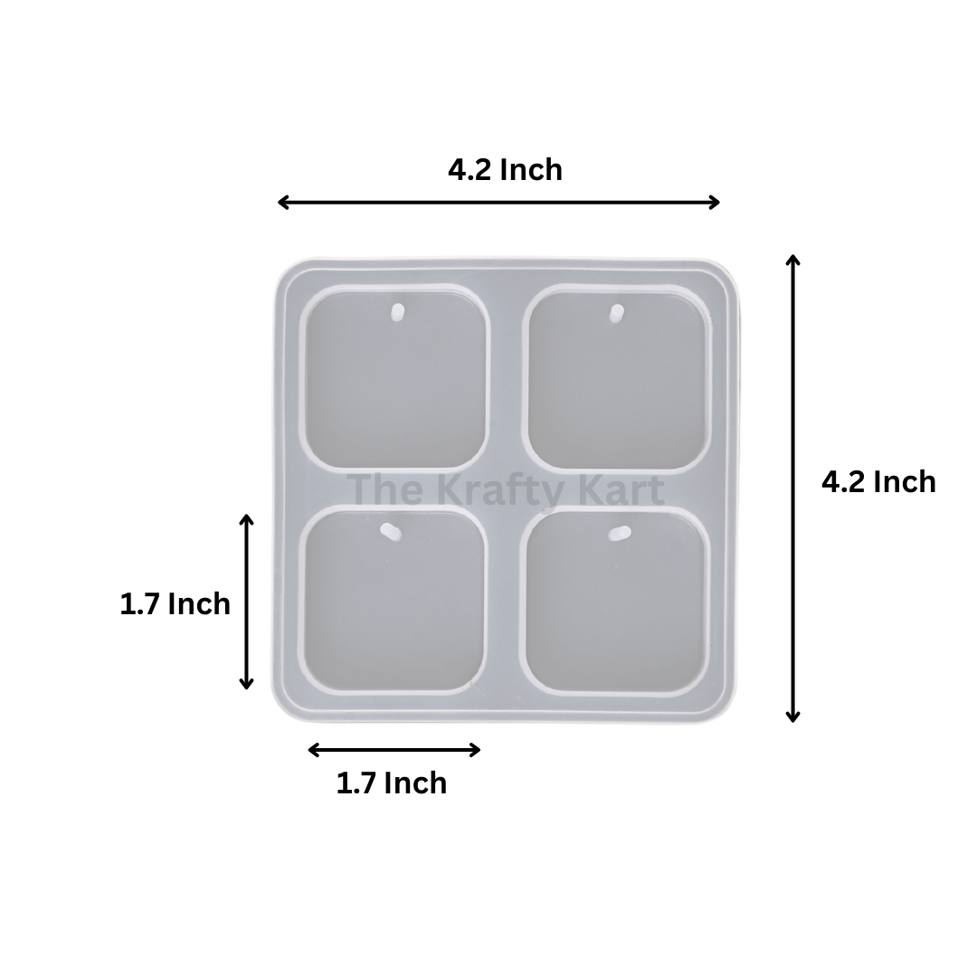 4 IN 1 Square Keychain Mould