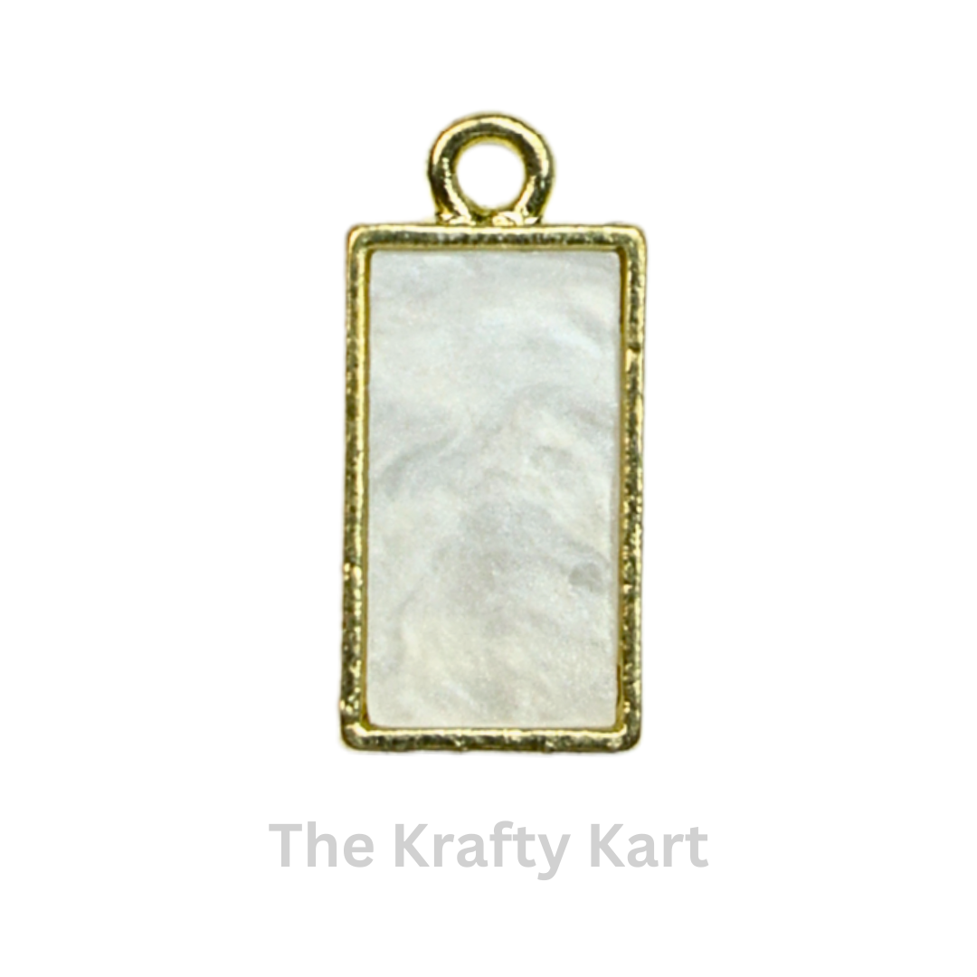 Mother Pearl Rectangle Charm