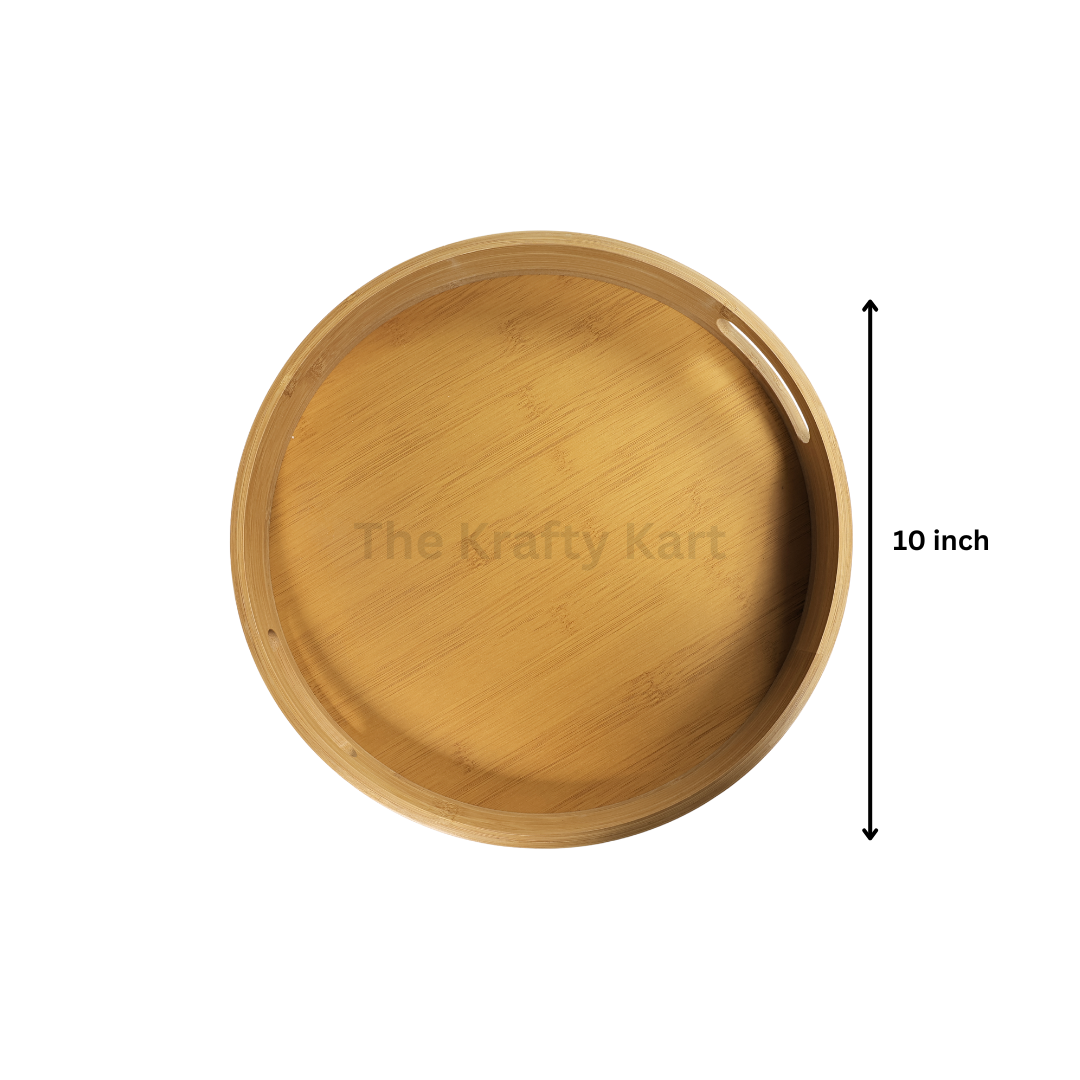 Round Wooden Tray