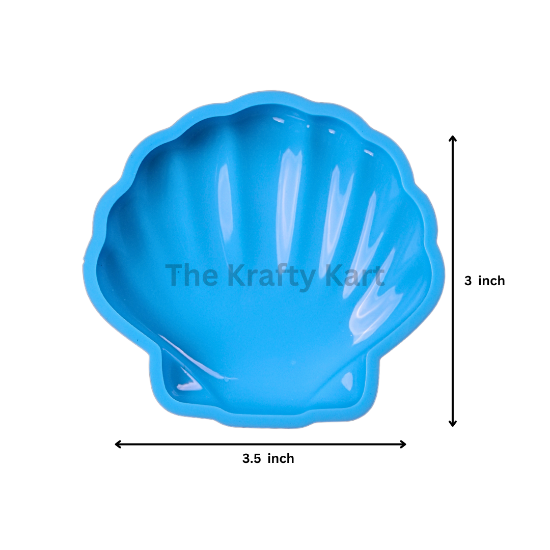 Small Shell Bowl Blue Mould