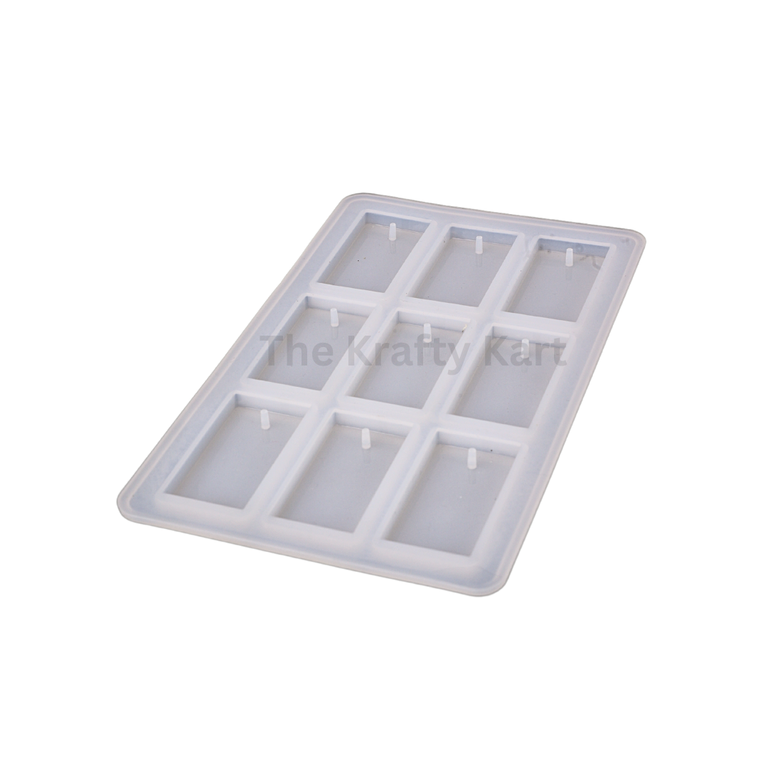 9 Cavity Rectangle Pendant Mould