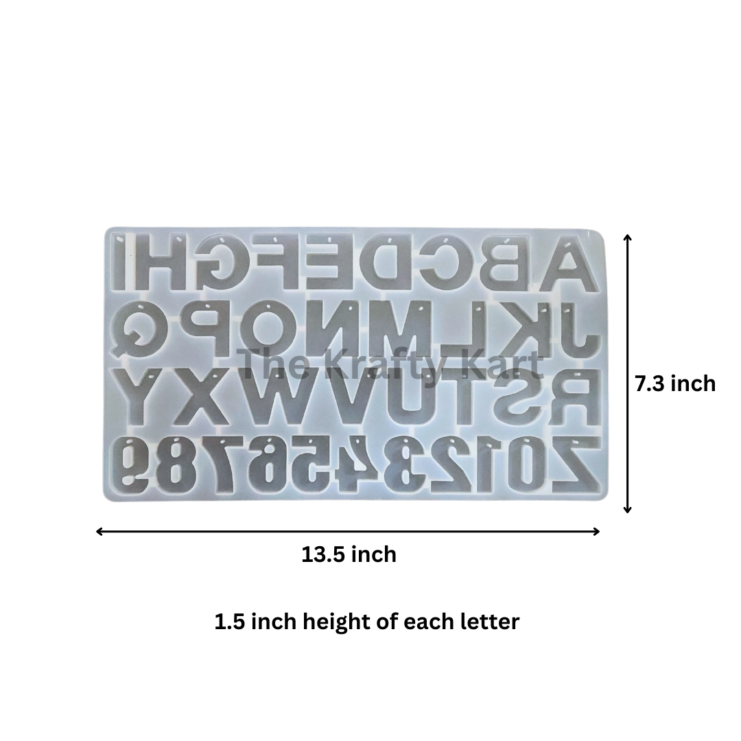 Back Pouring Alphabet With Holes