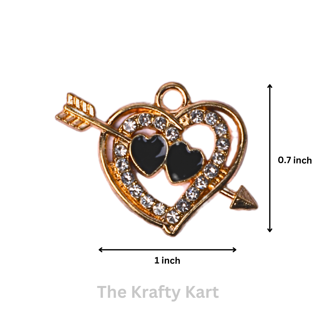 Charm - Diamond Heart (B)