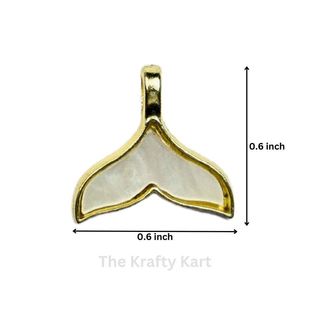 Mother Pearl Mermaid Tail Charm