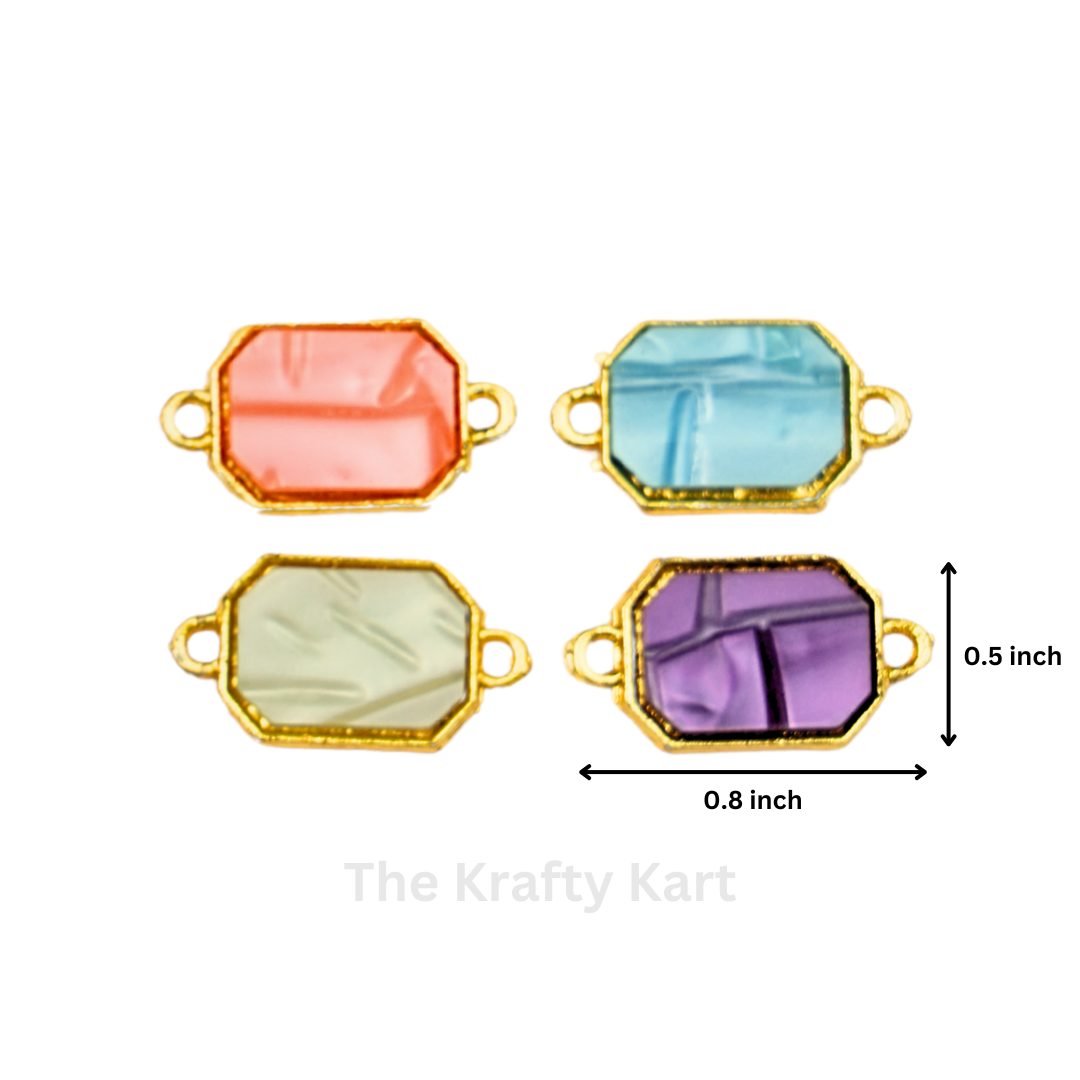 Crystal Rectangle Rakhi Charm