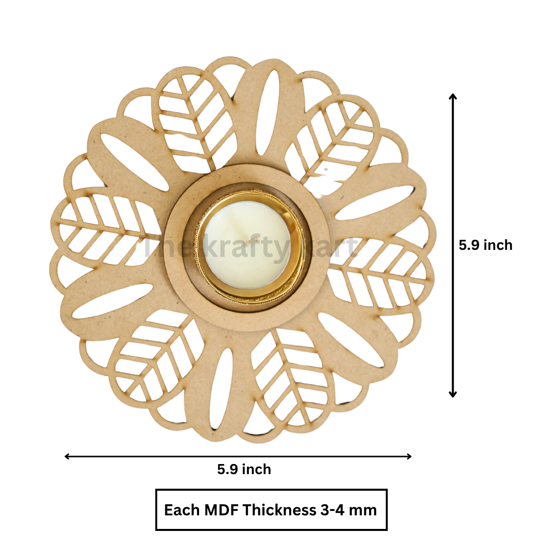 MDF Diwali T-Light Holder (B)