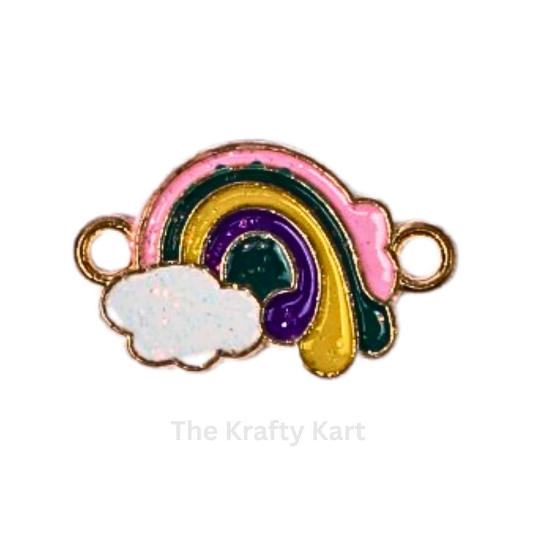 Rakhi Charm - Glitter Cloud Rainbow