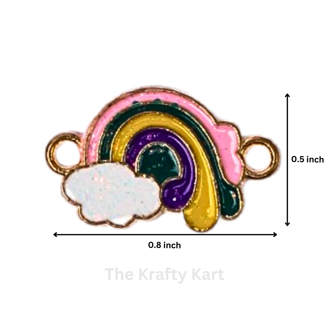 Rakhi Charm - Glitter Cloud Rainbow
