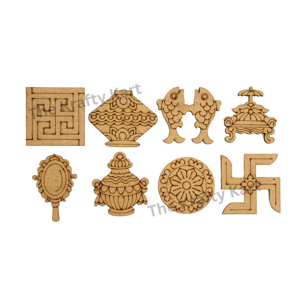 Ashtmangal (Carving)(MDF)