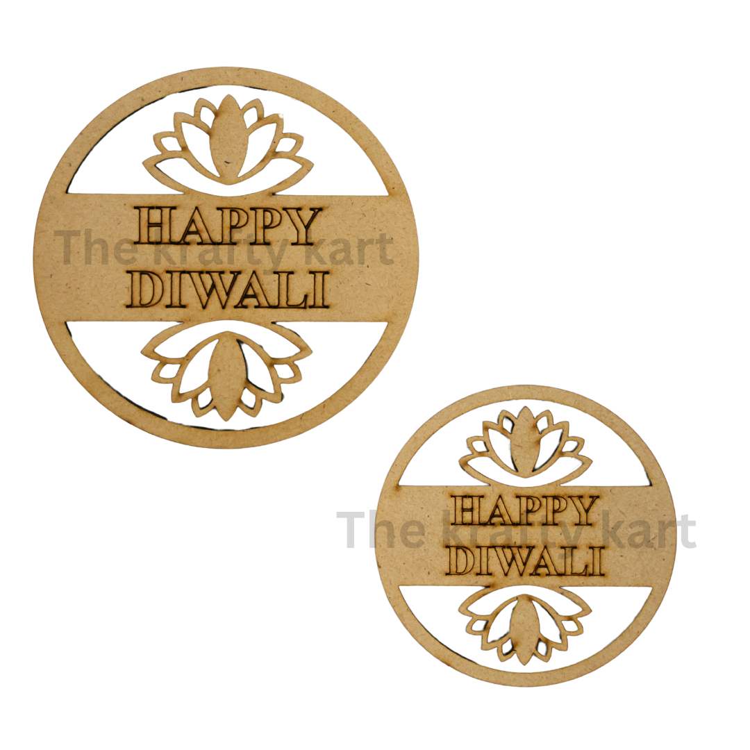 MDF Diwali Cutout - Happy Diwali (B)