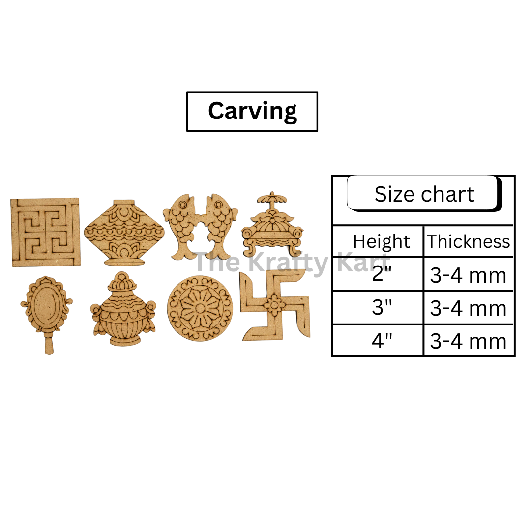 Ashtmangal (Carving)(MDF)