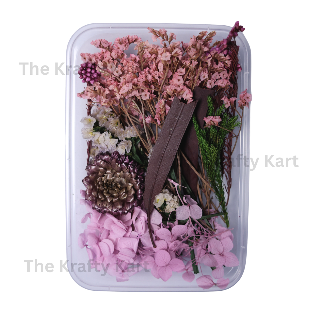 Purple Dry Flower Box