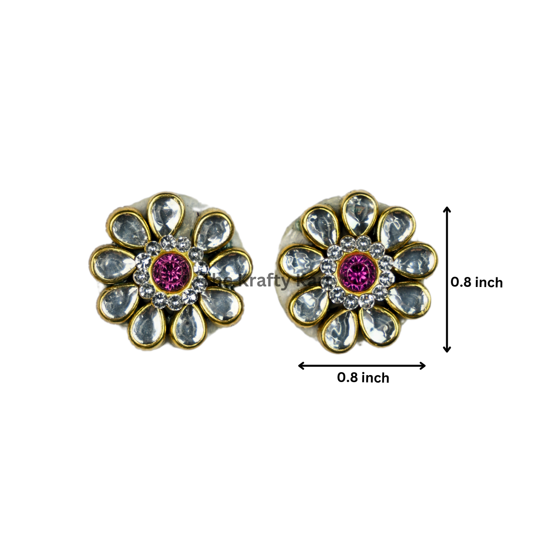 Flower Kundan Patch