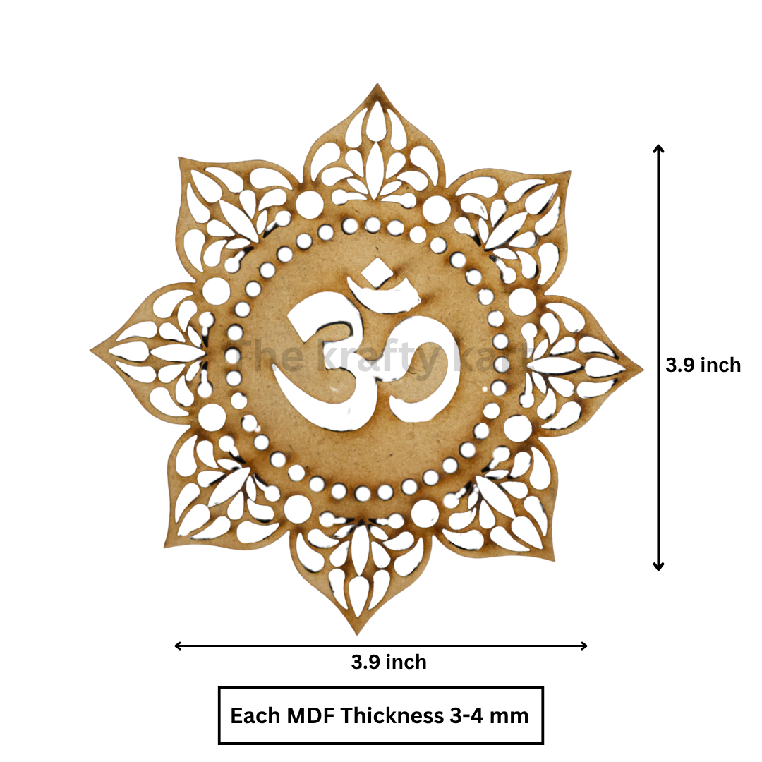 MDF Diwali Cutout - Om (B)