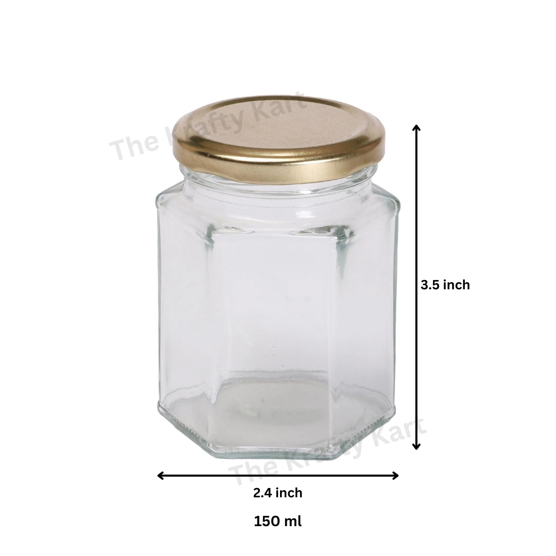 Hexagon Jar For Candle
