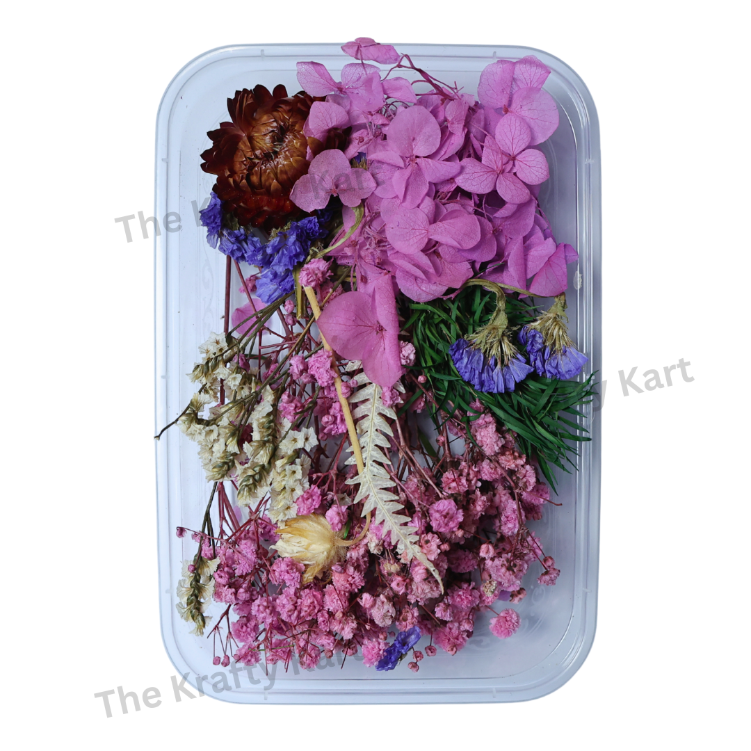 Purple Dry Flower Box