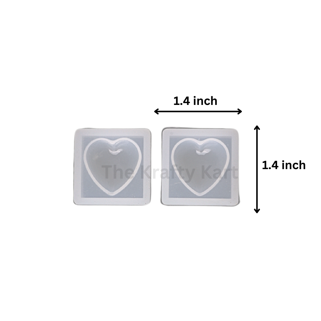 2pc Diamond Heart Mould