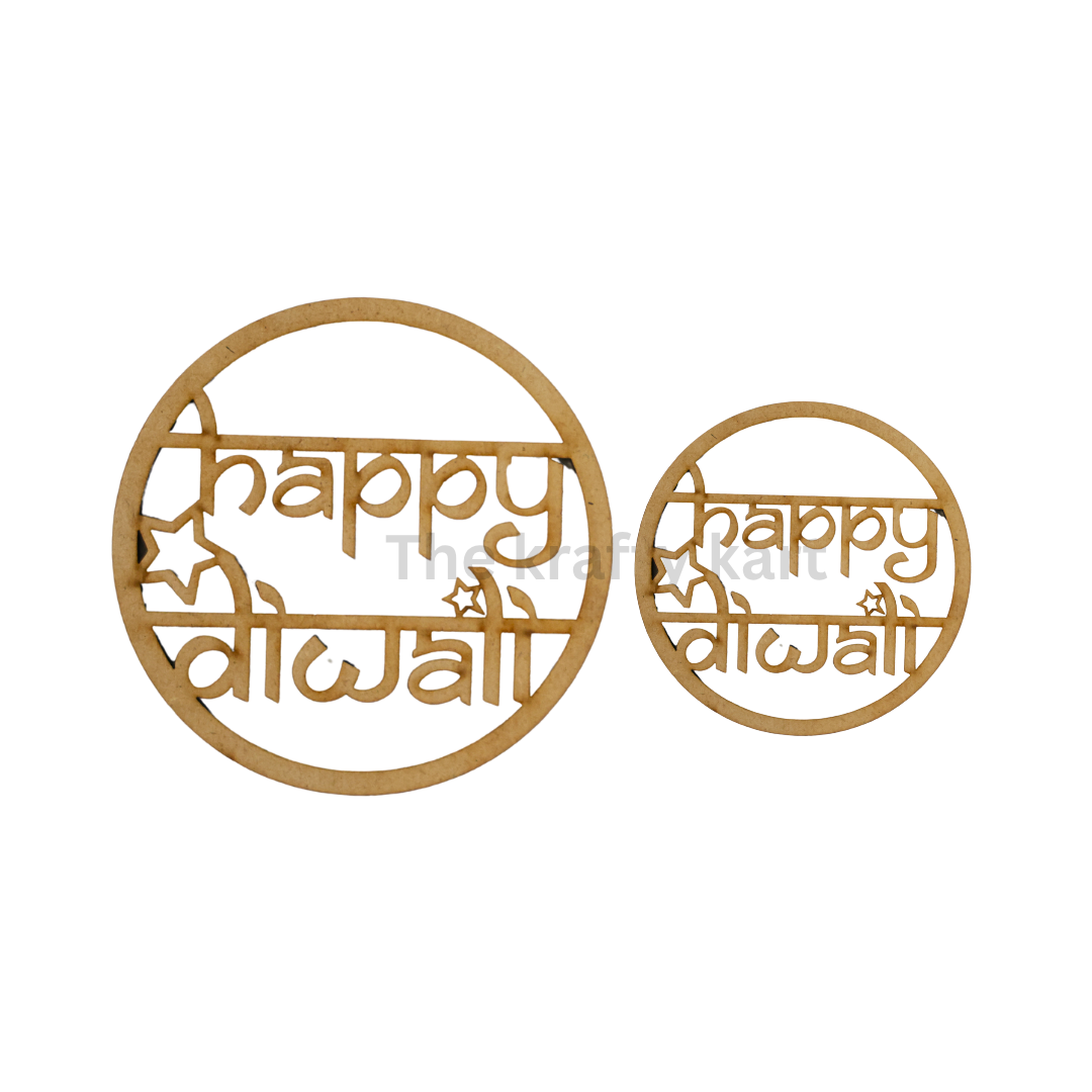 MDF Cutout - Happy Diwali