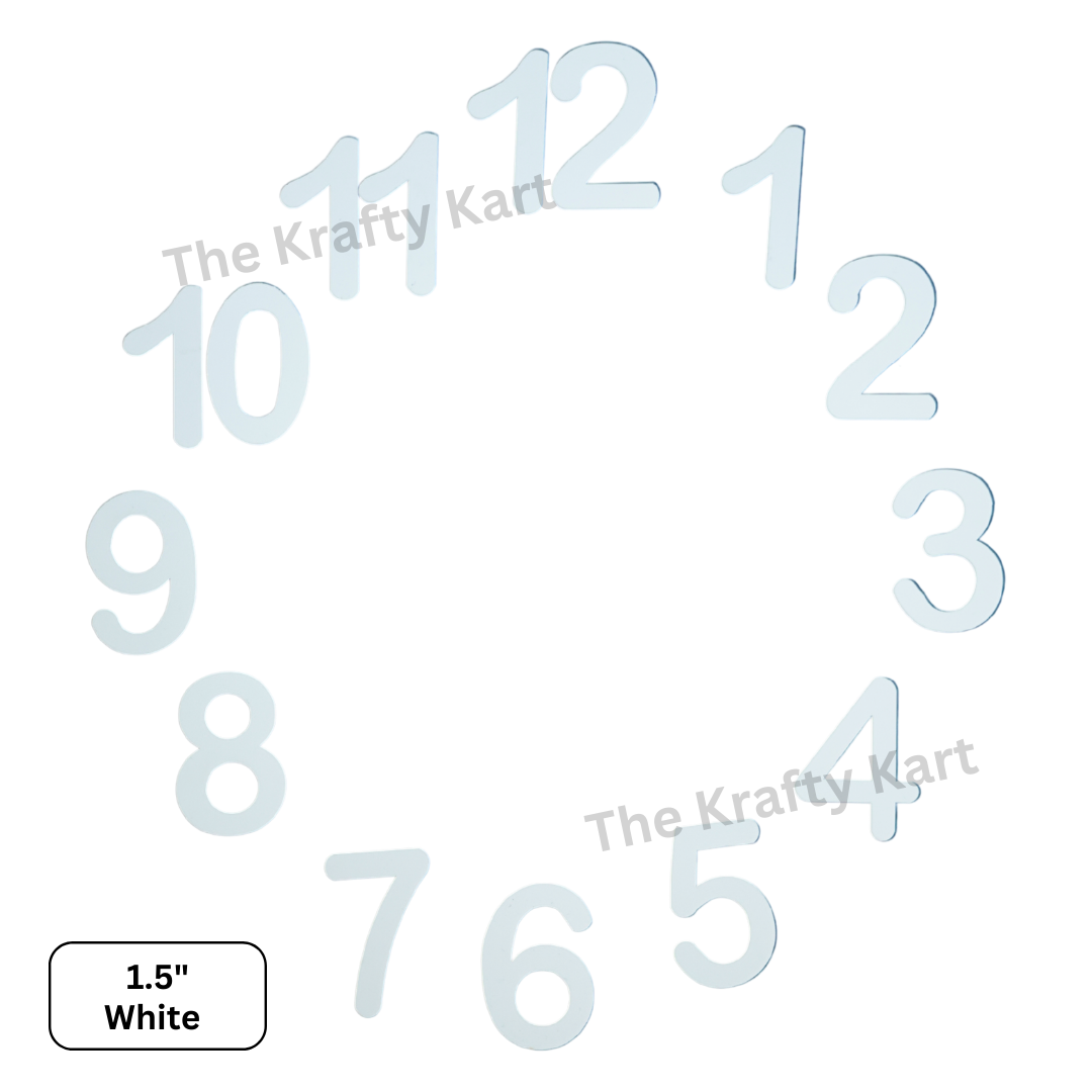 White Numbers