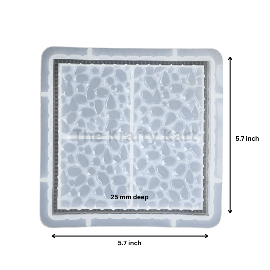 Square Druzzy Plate Mould