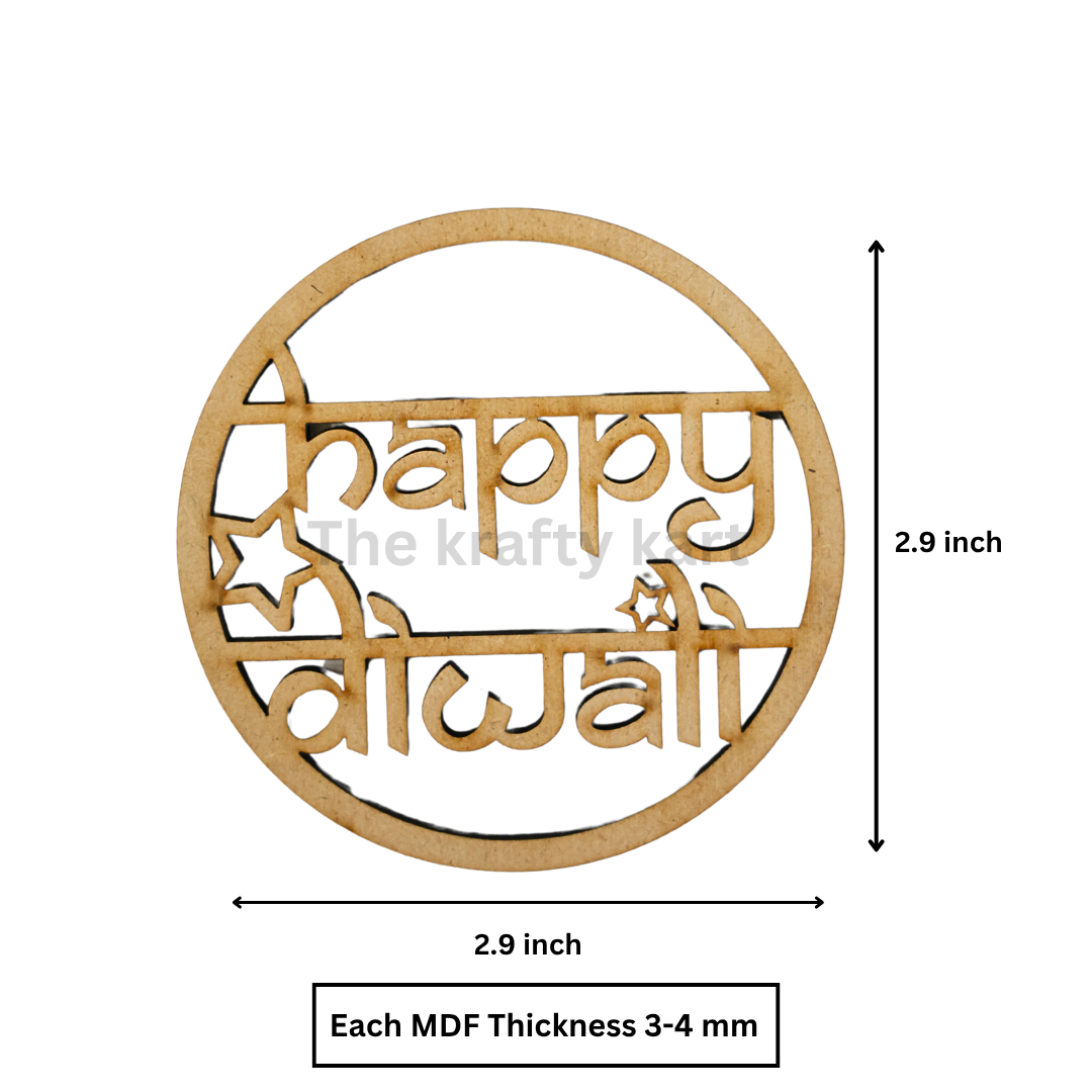 MDF Cutout - Happy Diwali