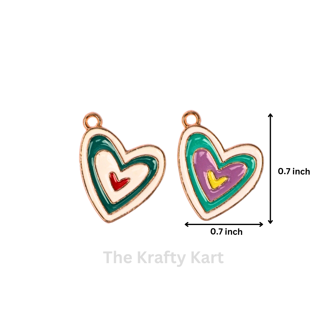 Charm - Colourful Heart (252) (372)
